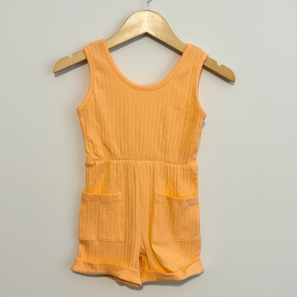 Peach Baby Girl Romper